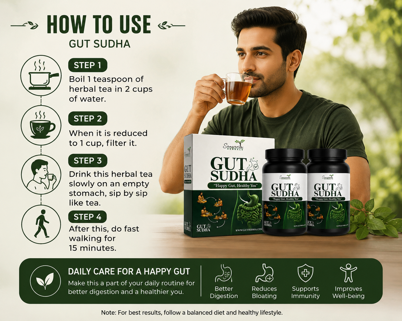 Gut Sudha – Ayurvedic Medicine for Digestion & Daily Gut Wellness - Image 3